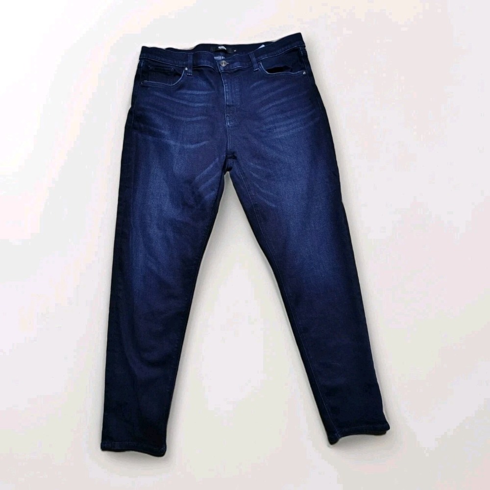 Hudson Jeans Womens Size 32 Lana Boyfriend Stretch Denim Jeans Dark Wash Blue